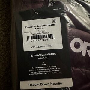 Outdoor Research Women's Helium Down Hoodie - Amethyst